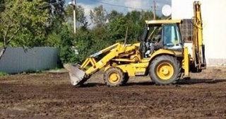 Выравнивание рельефа в Новошахтинске в октябре