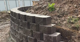 Установка подпорной стенки в Новошахтинске в октябре